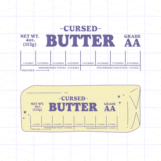 Spooky Cursed Butter Bundle PNG SVG Files