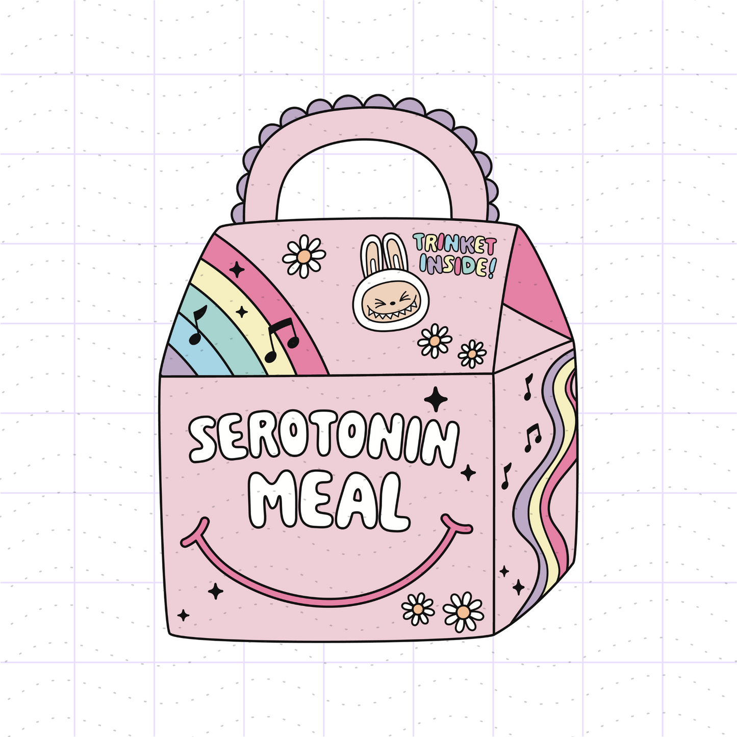 Kawaii Serotonin Meal Trinket PNG SVG Files