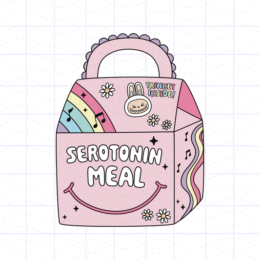 Kawaii Serotonin Meal Trinket PNG SVG Files