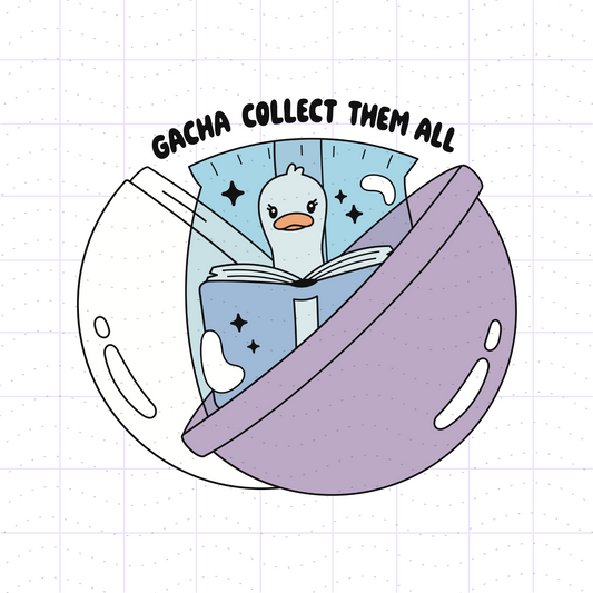 Bookish Silly Goose Gacha PNG SVG Files