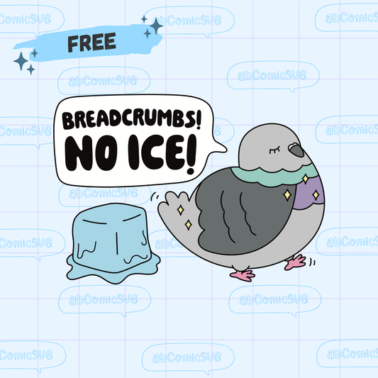 Free Anti-ICE Pigeon PNG SVG Design Files