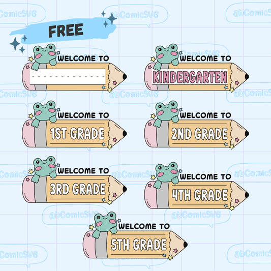 Free Welcome to Class PNG Bundle Files