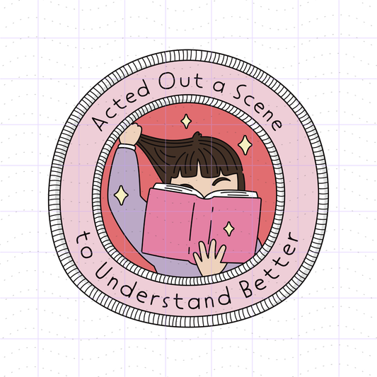 Funny Spicy Book Reader Habit Merit Badge PNG File