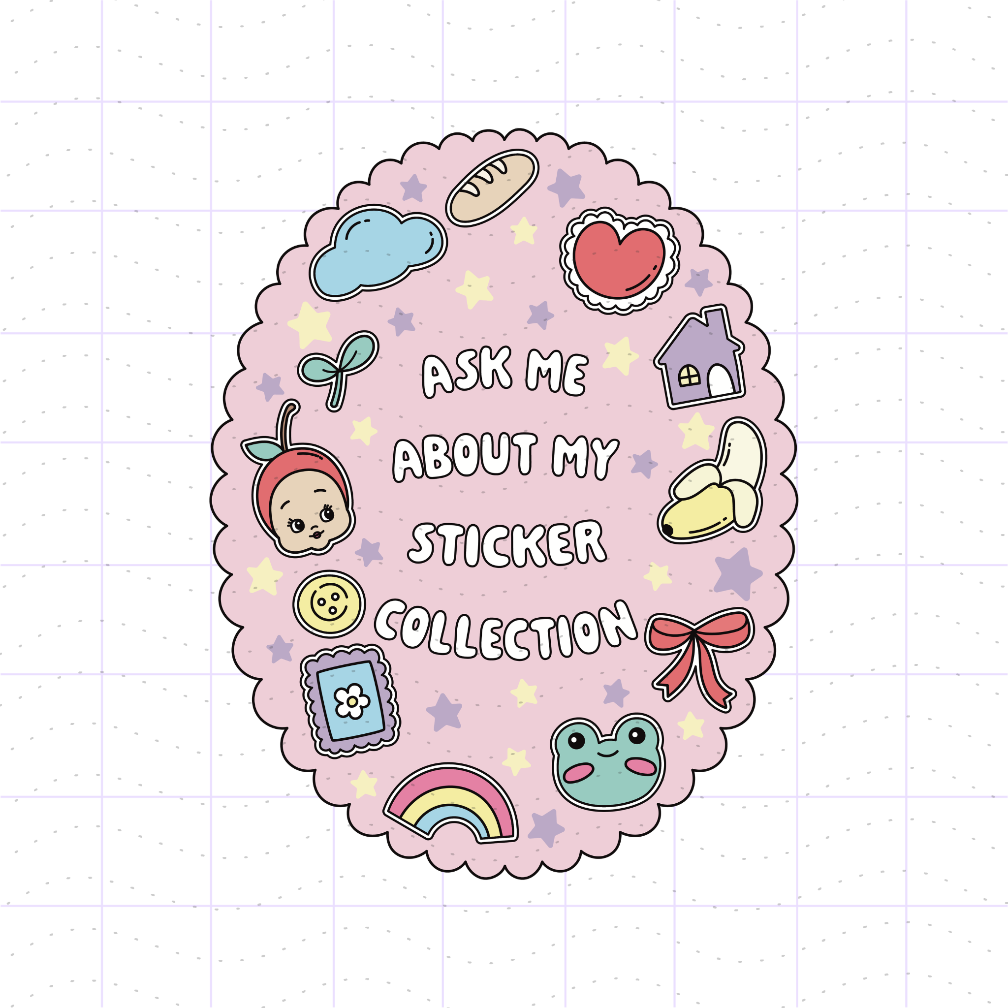 Ask Me About My Sticker Collection PNG File – ABComicSVG