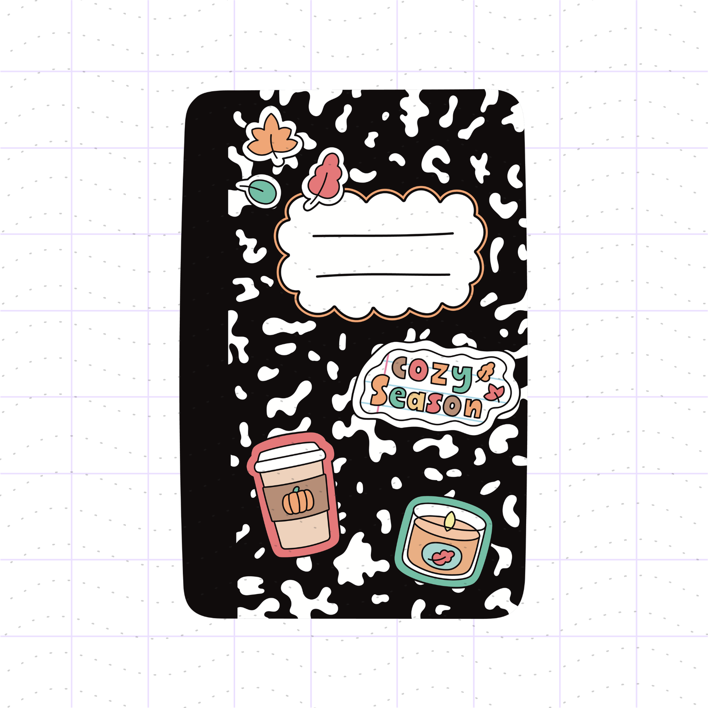Autumn Composition Book PNG File