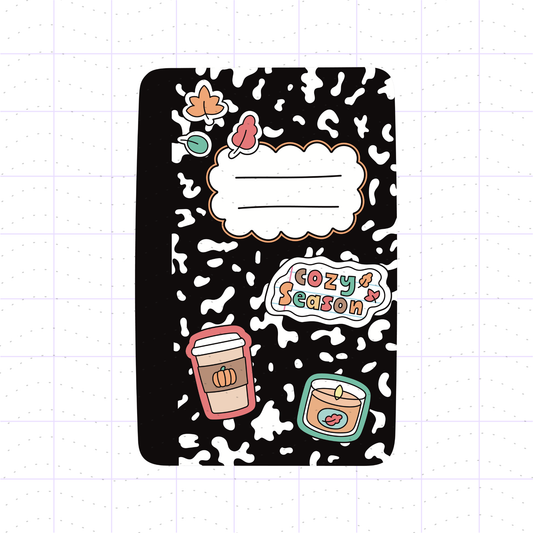 Autumn Composition Book PNG File