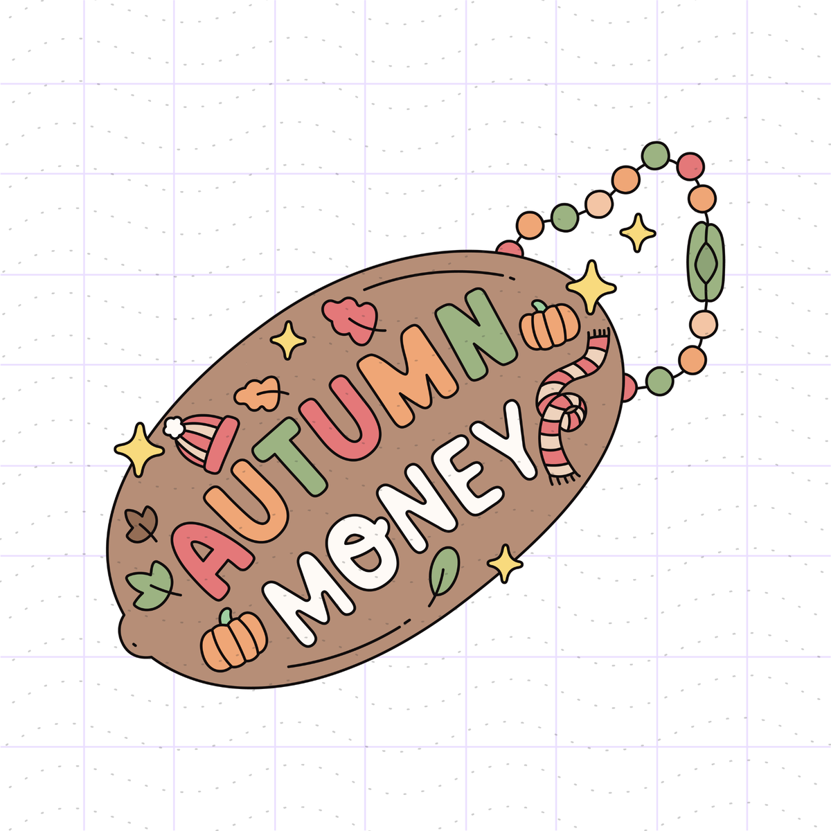 Autumn Retro Rubber Coin Purse PNG SVG Files