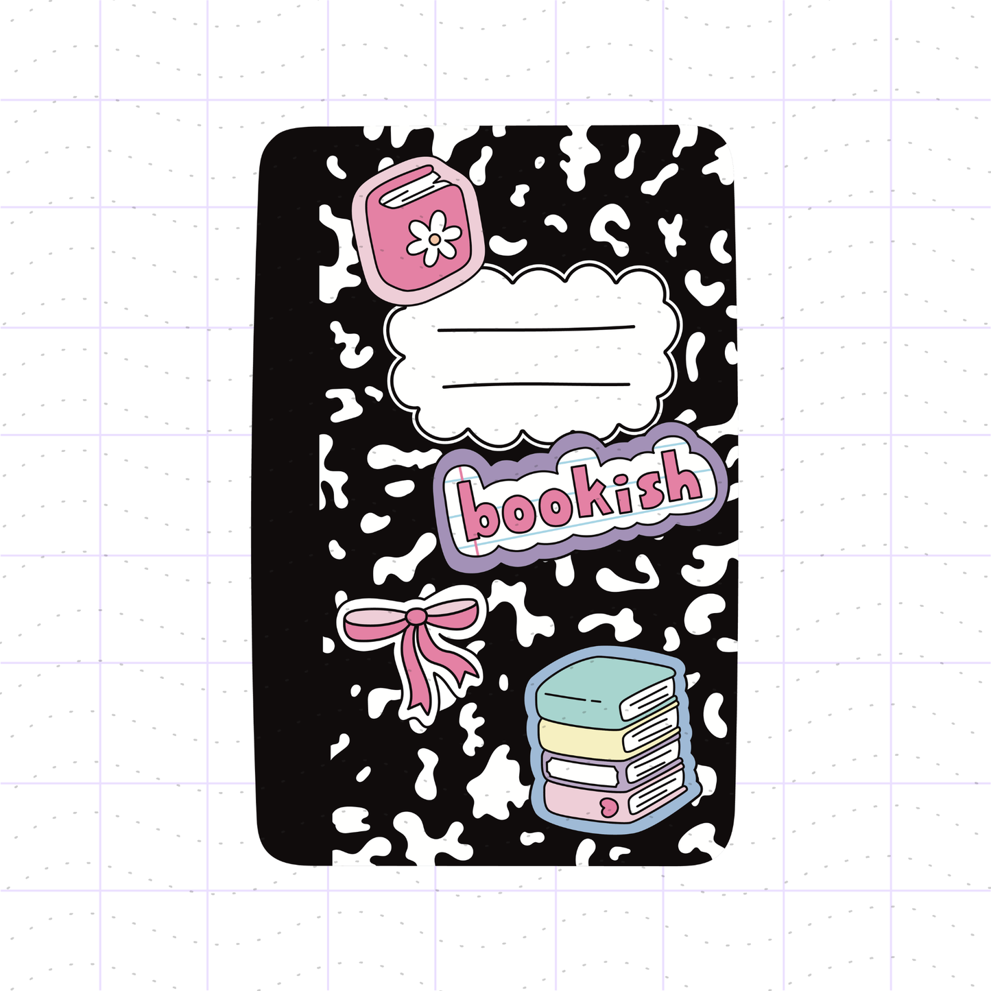 Aesthetic Composition Notebook Bundle PNG Files