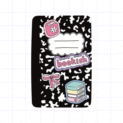 Aesthetic Composition Notebook Bundle PNG Files