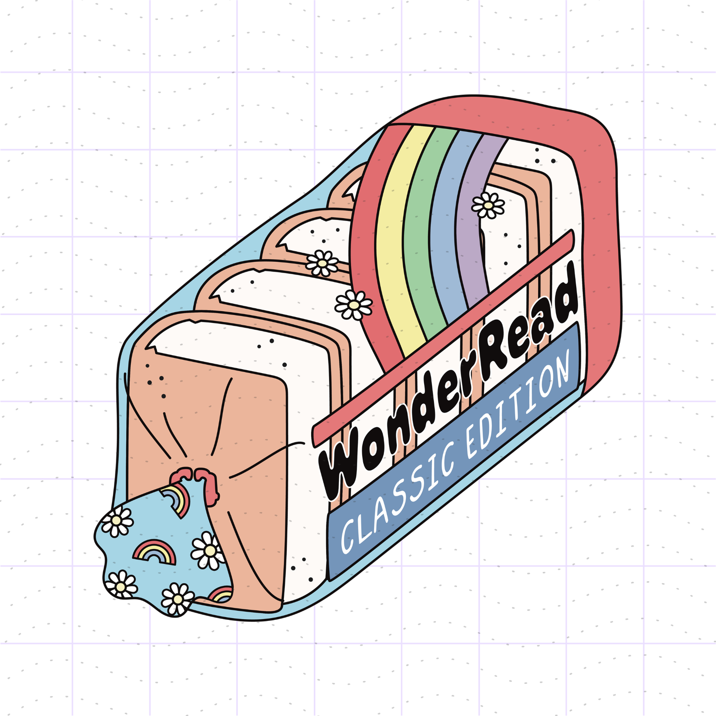Bookish Loaf of Bread PNG File