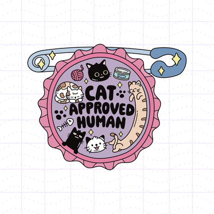 Decent Humans Pin Badge PNG File Bundle