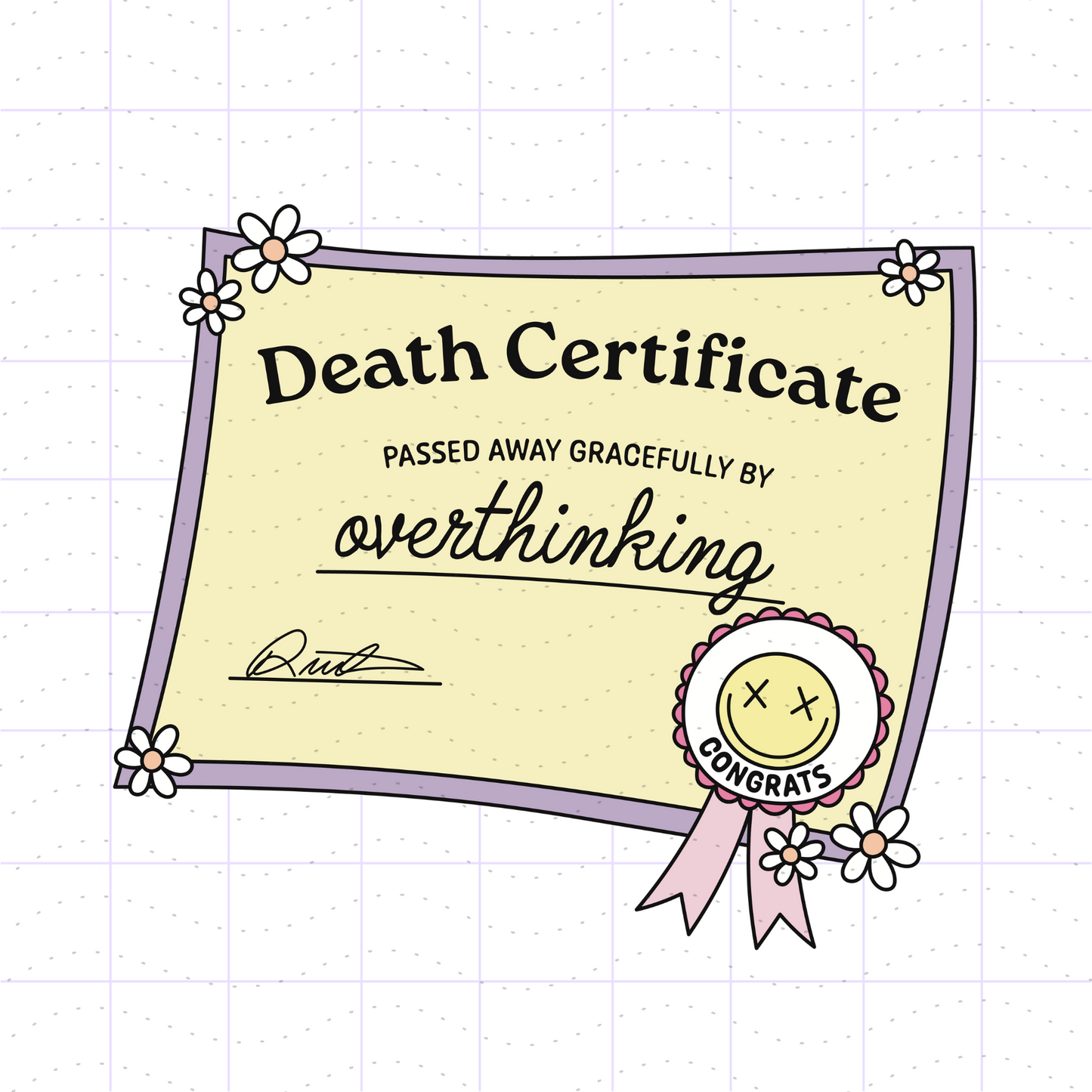 Funny Death Certificate SVG PNG Files