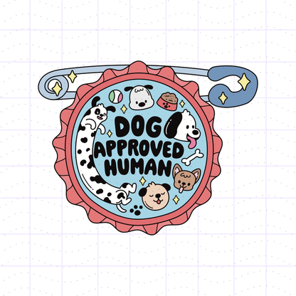 Decent Humans Pin Badge PNG File Bundle