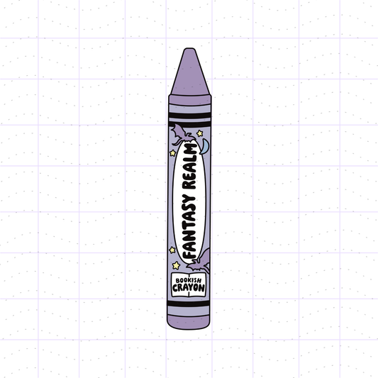 Bookish Fantasy Crayon PNG File