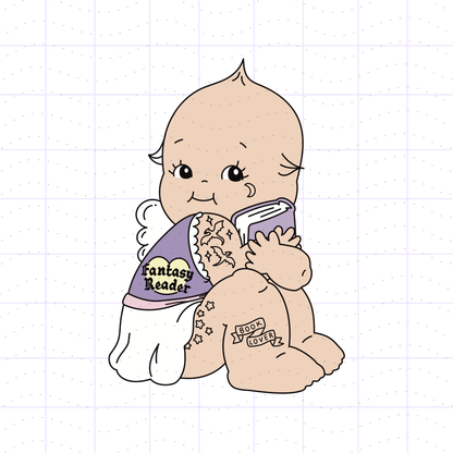 Bookish Tattoo Kewpie Bundle PNG Files