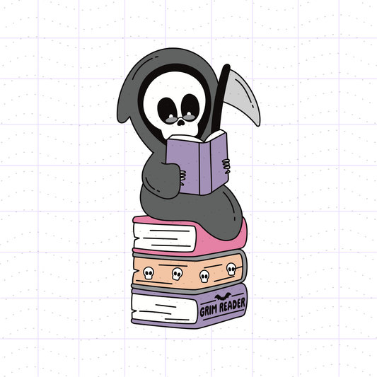 Grim Reader TBR Stack PNG File