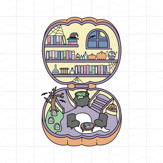Spooky Halloween Retro Pocket Toy PNG File