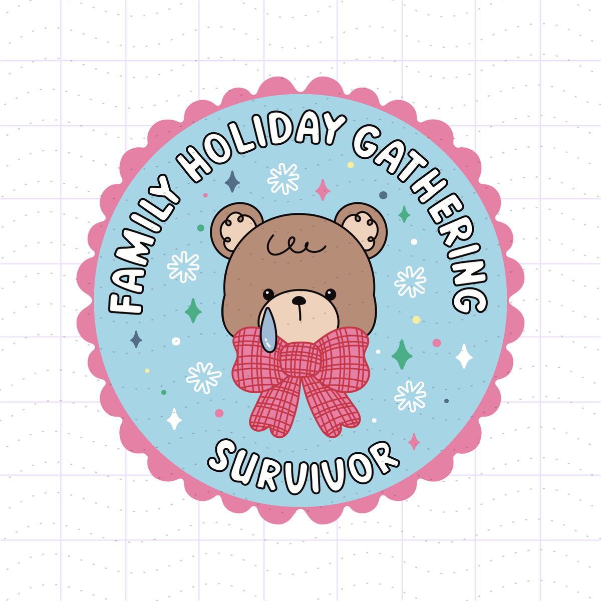 Family Holiday Gathering Survivor PNG SVG File