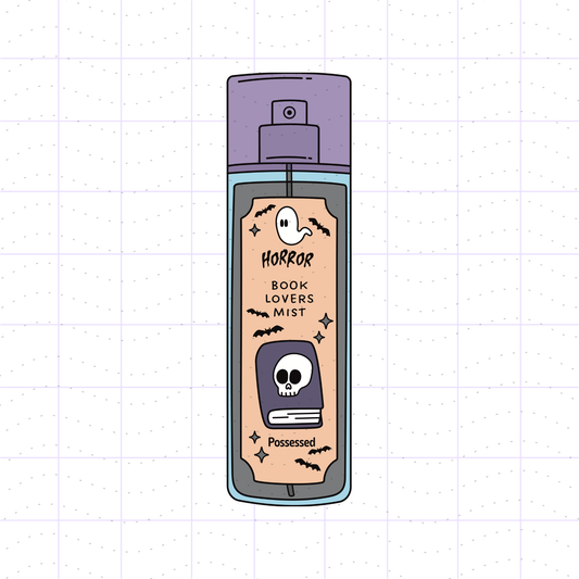 Horror Reader Book Lover Body Spray PNG File