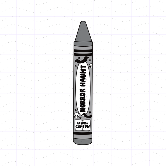 Bookish Horror Crayon PNG File