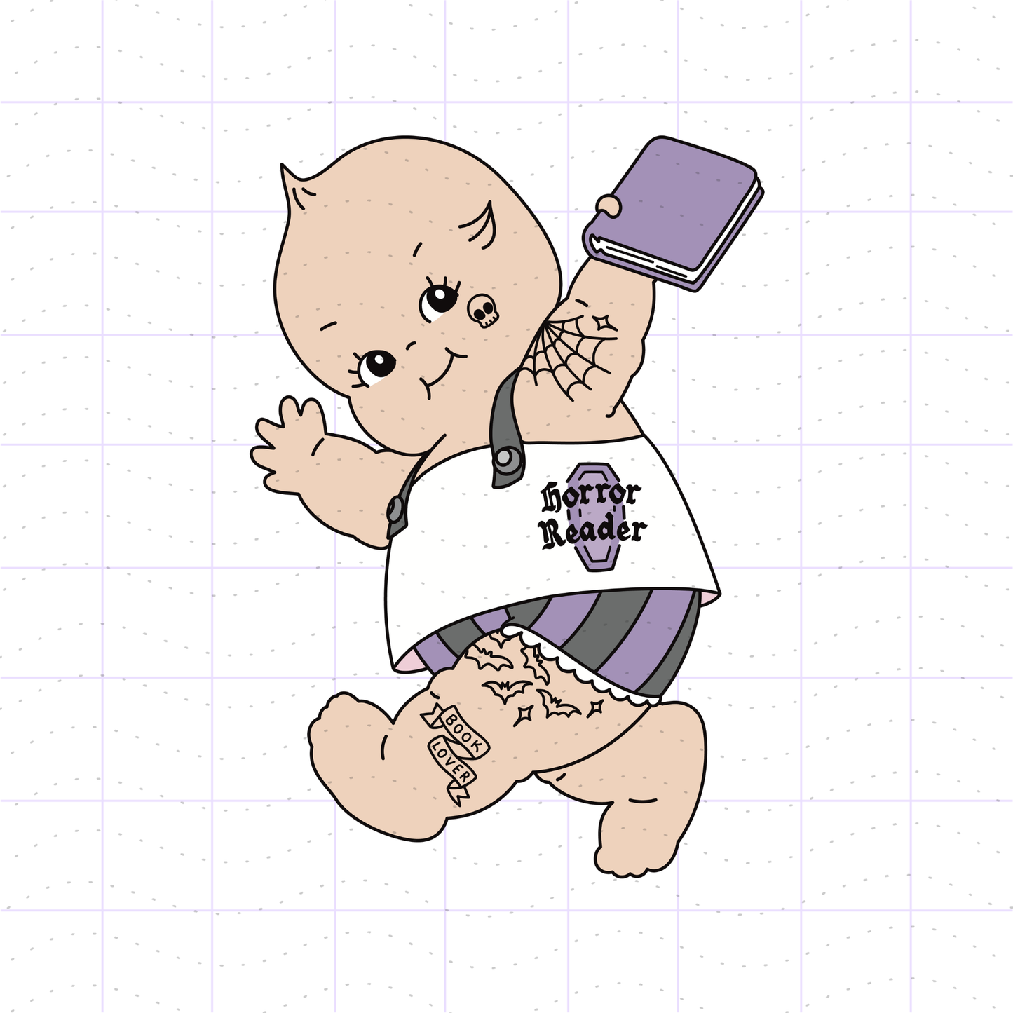Bookish Tattoo Kewpie Bundle PNG Files