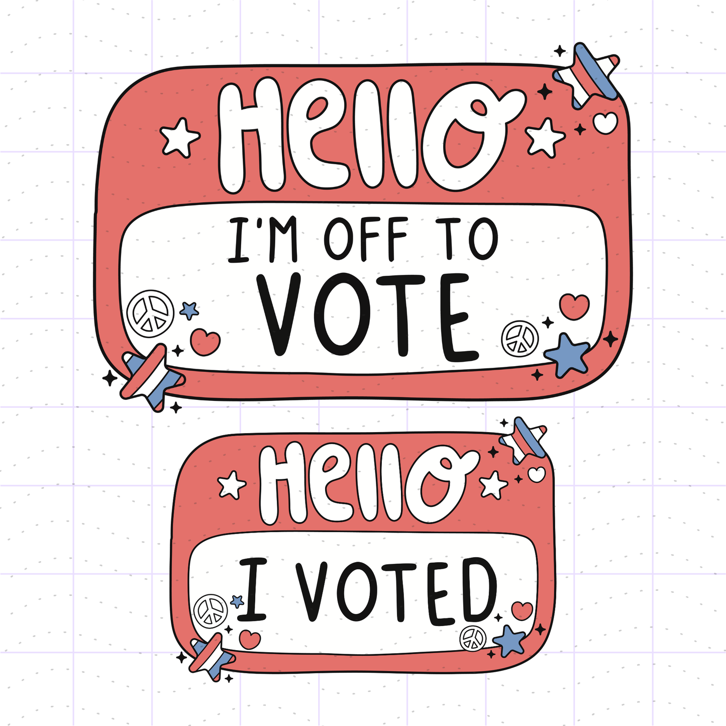 Free I'm Off To Vote PNG SVG Files