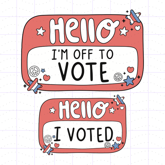 Free I'm Off To Vote PNG SVG Files