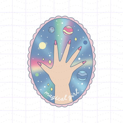 Magical Girl in Stem PNG Files