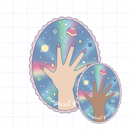 Magical Girl in Stem PNG Files