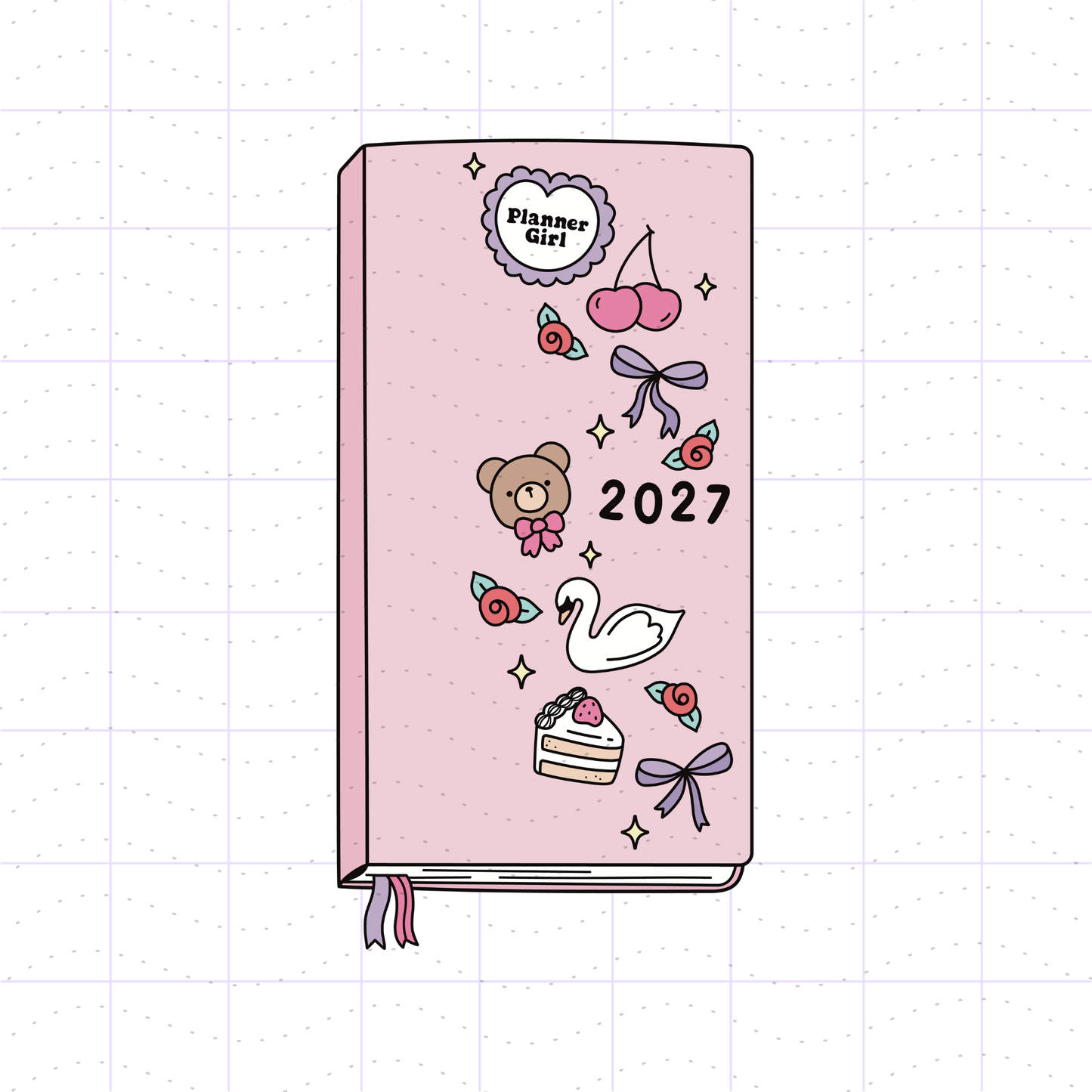 Soft Girl Core Planner PNG File