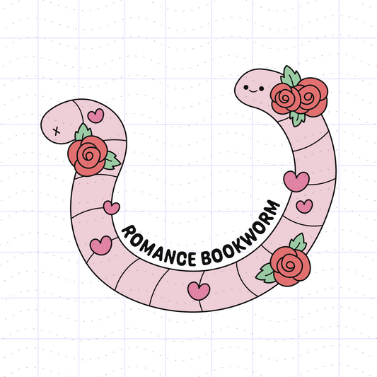 Romance Bookish Bookworm PNG File