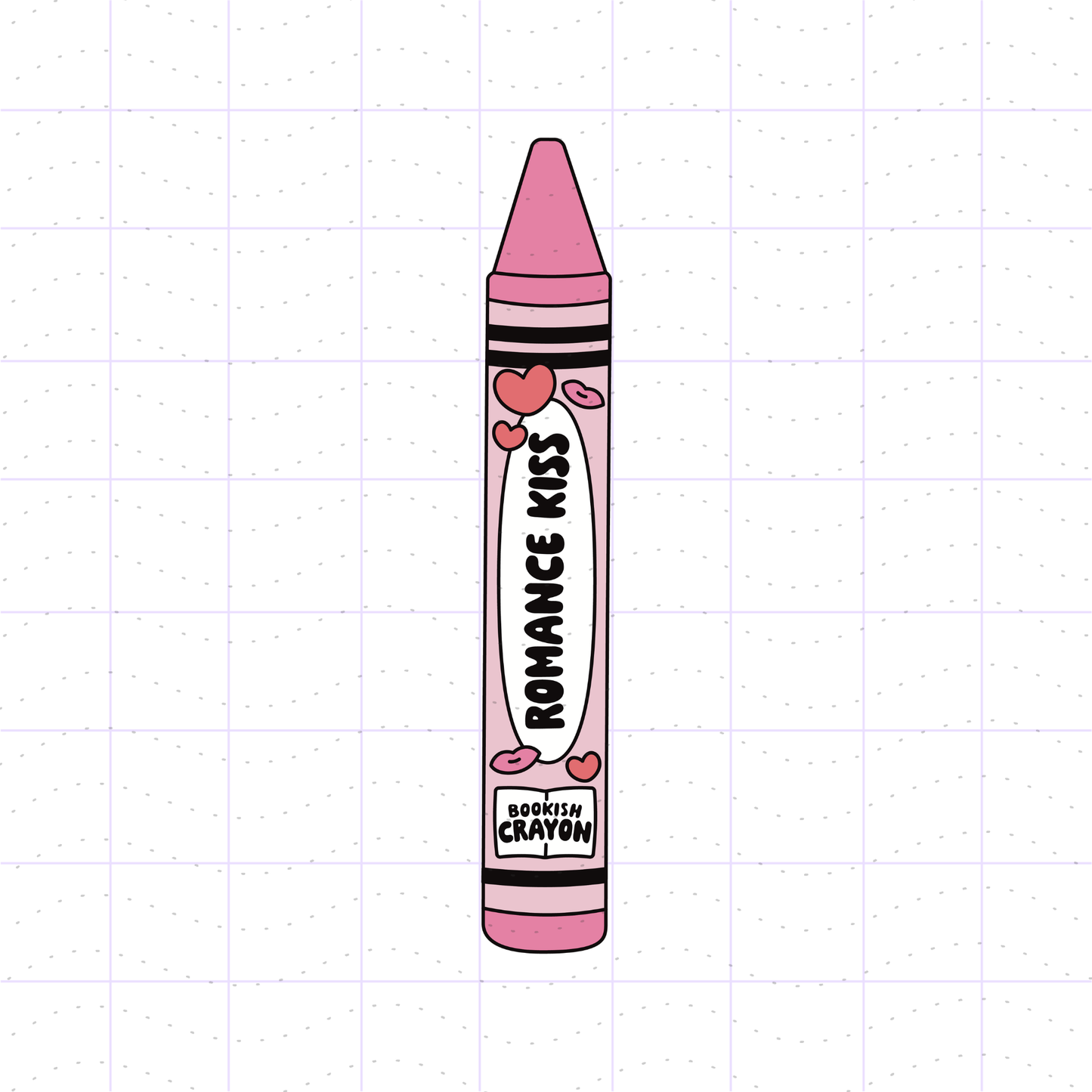 Bookish Romance Crayon PNG File