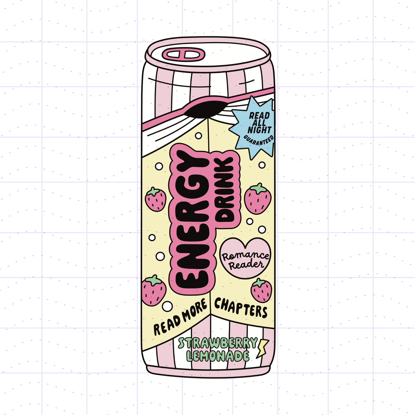 Romance Reader Energy Drink PNG File