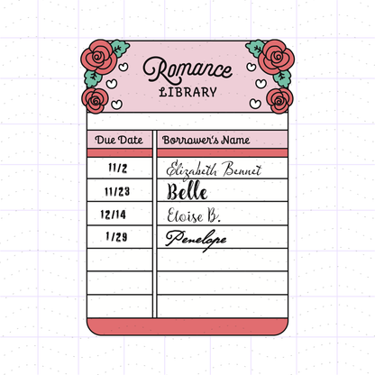 Library Due Card Bundle SVG PNG Files