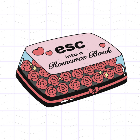 Romance Book ESC Keycap Design PNG File