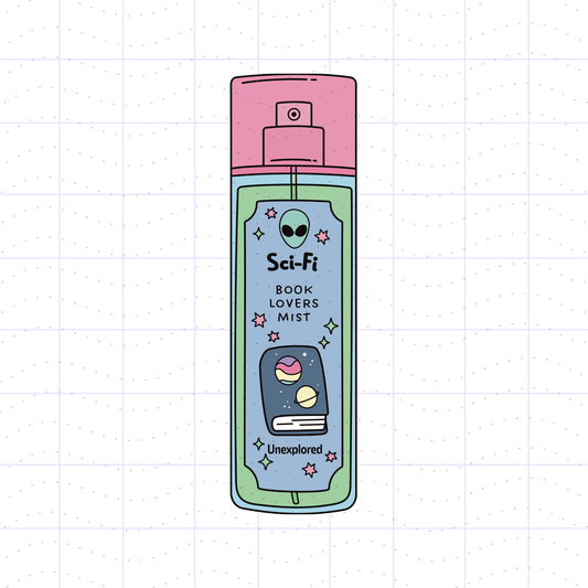 Sci-Fi Reader Body Spray PNG File