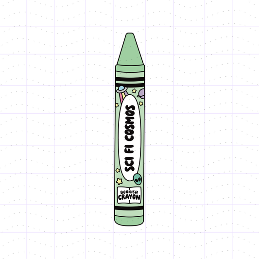 Bookish Sci Fi Crayon PNG File