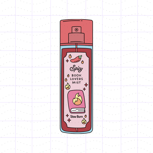 Spicy Reader Book Lovers Body Spray PNG File