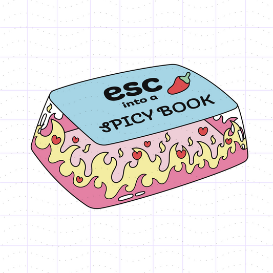 Spicy Book Reader ESC Keycap Design PNG File