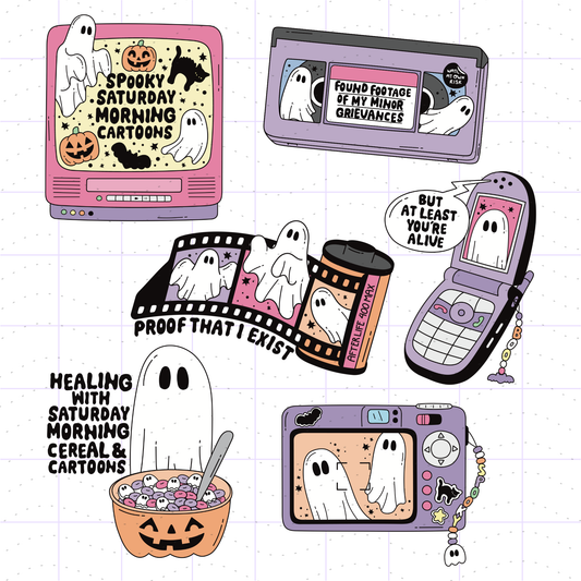 Sad Millennial Spooky Y2K PNG Bundle