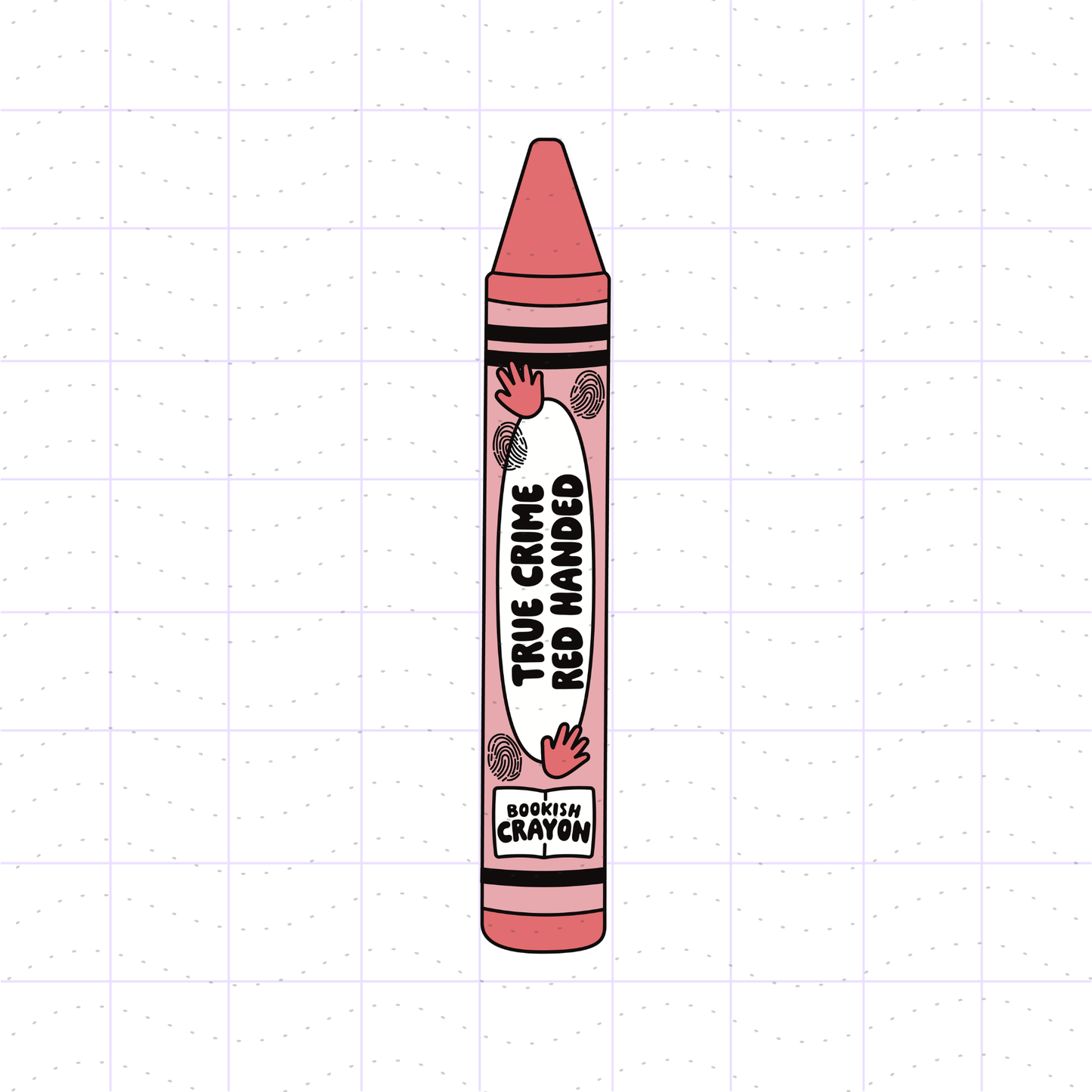 Bookish True Crime Crayon PNG File