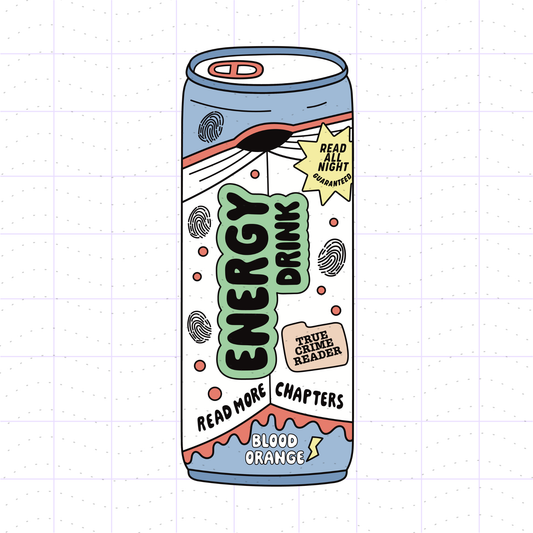 True Crime Reader Energy Drink PNG File
