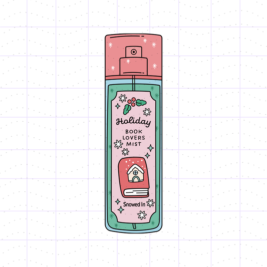 Holiday Book Lovers Body Spray PNG File