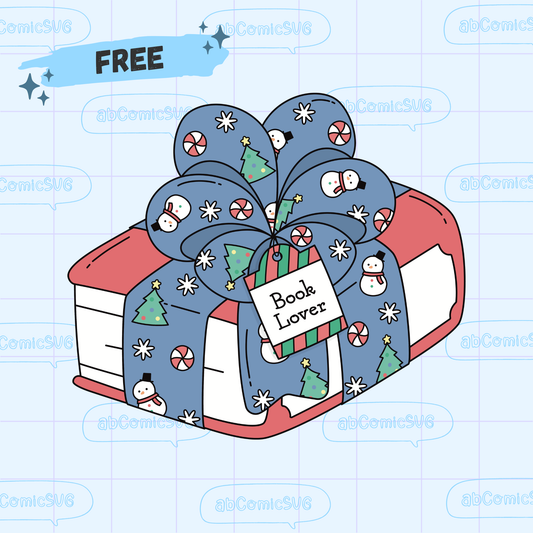 Free Christmas Book Present PNG File