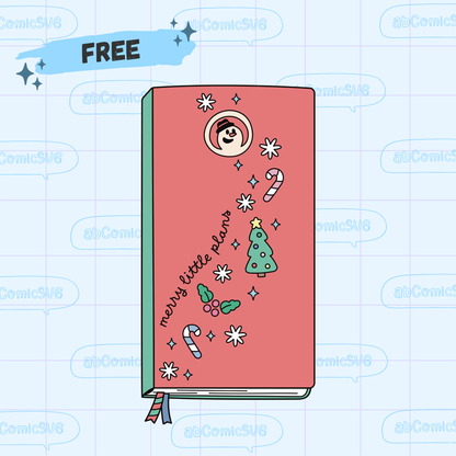 Free Merry Little Christmas Planner PNG File