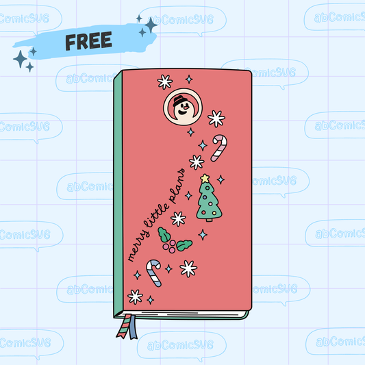 Free Merry Little Christmas Planner PNG File